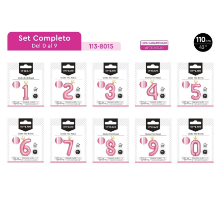 ASSORTIMENT DE CHIFFRE BALLON DE 0 A 9