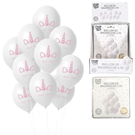 BALLON MOTIF LICORNE X10 M24