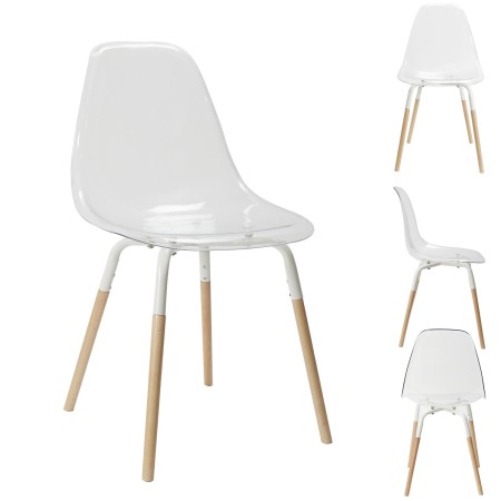 CHAISE TRANSPARENTE PHENIX HOME DECO FACTORY