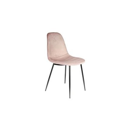 CHAISE VELOURS COTELE GIULIA ROSE