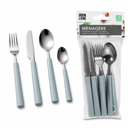 MENAGERE X4PCS 4 COULEURS MINERAL/CITADEL/RUBY WINE/DUNE