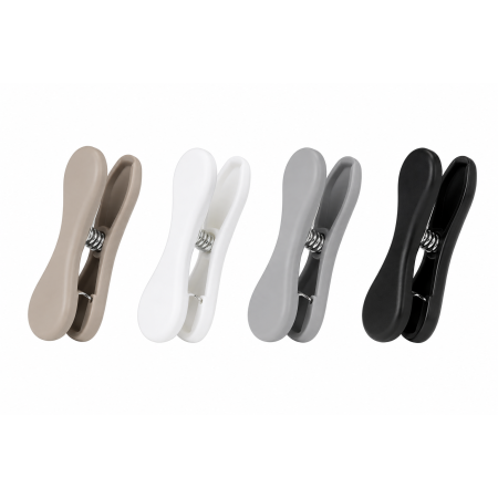 PINCE A SAC H6CM X8PCS 4 COULEURS ASSORTIES