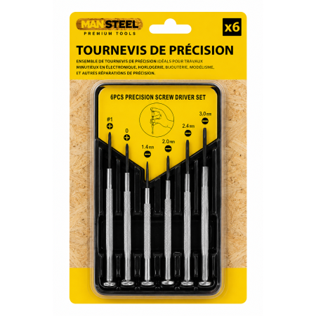SET DE TOURNEVIS DE PRECISION X6 PCS