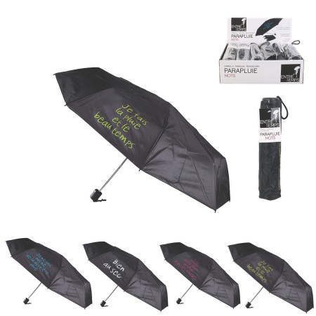 PARAPLUIE COMPACT A MESSAGE AVEC ETUI M36