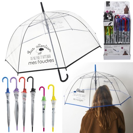 PARAPLUIE TRANSPARENT X48 EN DISPLAY M48