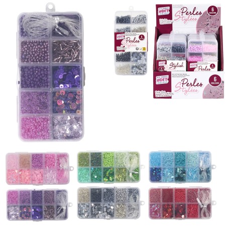 COFFRET DE PERLES AVEC FIL M12