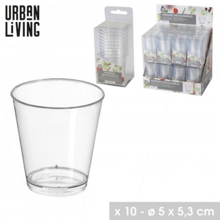 VERRINE FORME GOBELET X10PCS TRANSPARENT