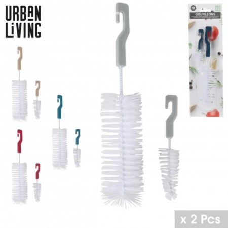 SET DE 2 GOUPILLONS 4 COULEURS ASSORTIES