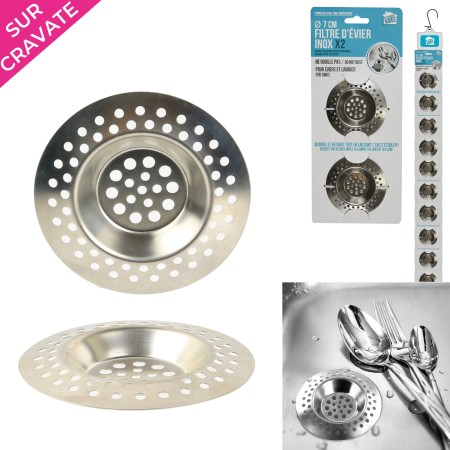 FILTRE EVIER ET LAVABO INOX X2 M24
